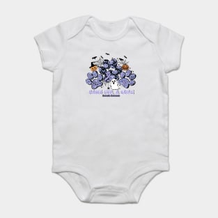 anorexia Awareness - paws for a cure halloween Baby Bodysuit
